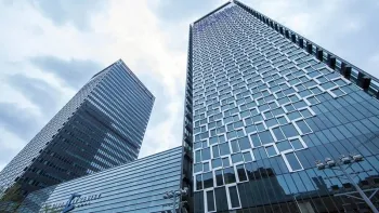 Señal de salida de emergencia para edificios de oficinas