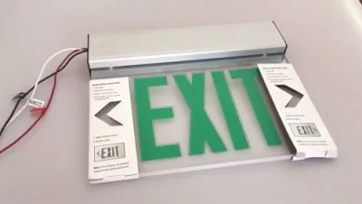 Instalación de señal de salida de emergencia LED, JELEX