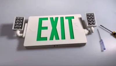 Instalación de señal de salida LED combinada con luz de emergencia, JLECD2GW