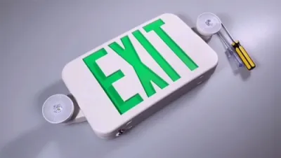 Instalación de señal de salida LED compacta combinada con luz de emergencia, JLECE2GW