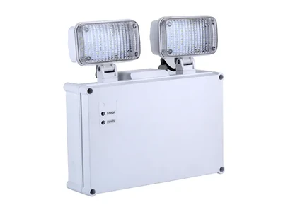 Luz de emergencia LED de doble foco con protección IP65, LE2921