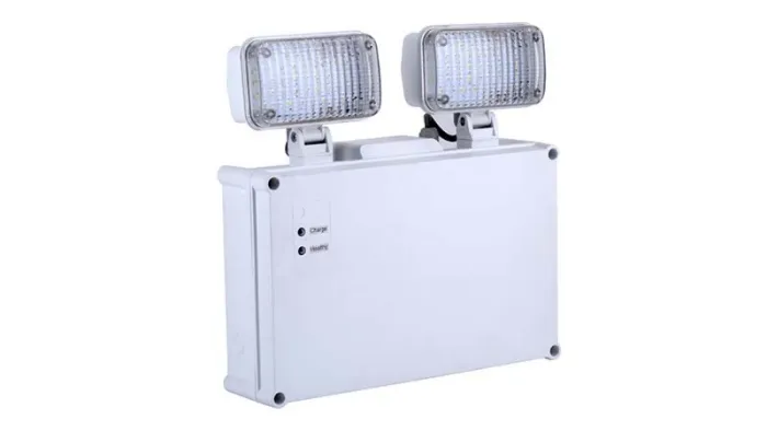 Luz de emergencia LED de doble foco con protección IP65, LE2921