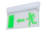 Señal de salida de emergencia LED, con panel ABS/acrílico de borde iluminado (5 LED verdes), LE2912