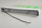 Señal de salida de emergencia LED, con panel ABS/acrílico de borde iluminado (5 LED verdes), LE2912