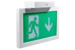 Señal de salida de emergencia LED de instalación múltiple con carcasa plástica, LE2915