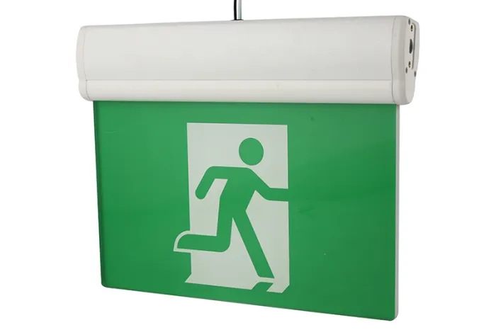 Señal de salida de emergencia LED de aluminio, JELRM