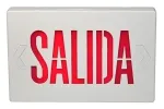Señal de salida con leyenda SALIDA y certificación cULus, serie JEE
