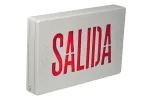 Señal de salida con leyenda SALIDA y certificación cULus, serie JEE