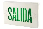 Señal de salida con leyenda SALIDA y certificación cULus, serie JEE