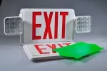 Señal de salida de emergencia bicolor combinado con luminarias LED, JLEC2BCW
