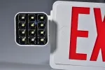 Señal de salida de emergencia bicolor combinado con luminarias LED, JLEC2BCW