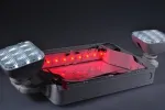 Señal de salida de emergencia bicolor combinado con luminarias LED, JLEC2BCW