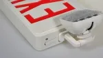 Señal de salida LED combinada con luz de emergencia (letras verdes/rojas), JLEC2GW/JLEC2RW