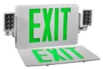 Señal de salida LED combinada con luz de emergencia (letras verdes/rojas), JLECD2GW/JLECD2RW