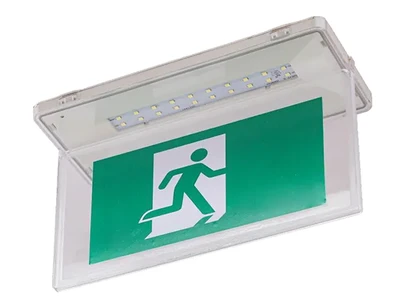 Señal de salida de emergencia LED estanca e impermeable (20 LED SMD2835), LE517